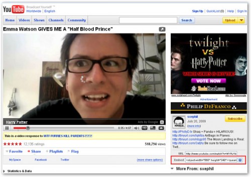 copy the embed code from youtube copy the embed code from youtube