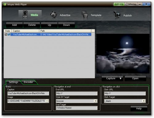 create a player with Moyea Web Player create a player with Moyea Web Player